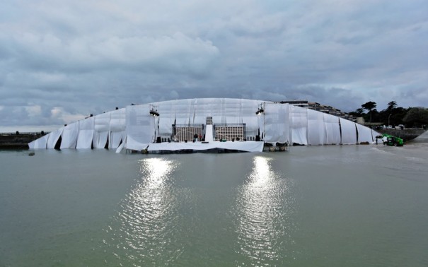 Escenario clausura Vendee Globe 2013