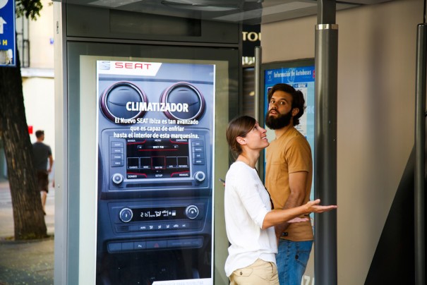 JCDecaux Globalzeep Seat marquesina