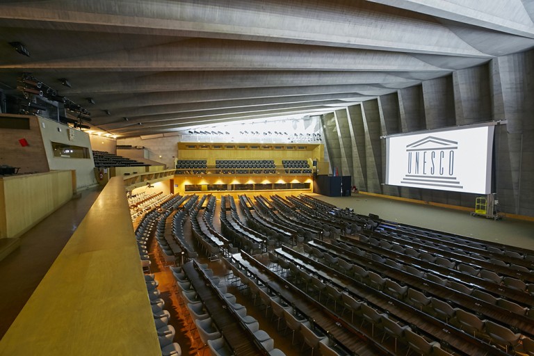 La sede de París de la Unesco incorpora a su sala de conferencias la