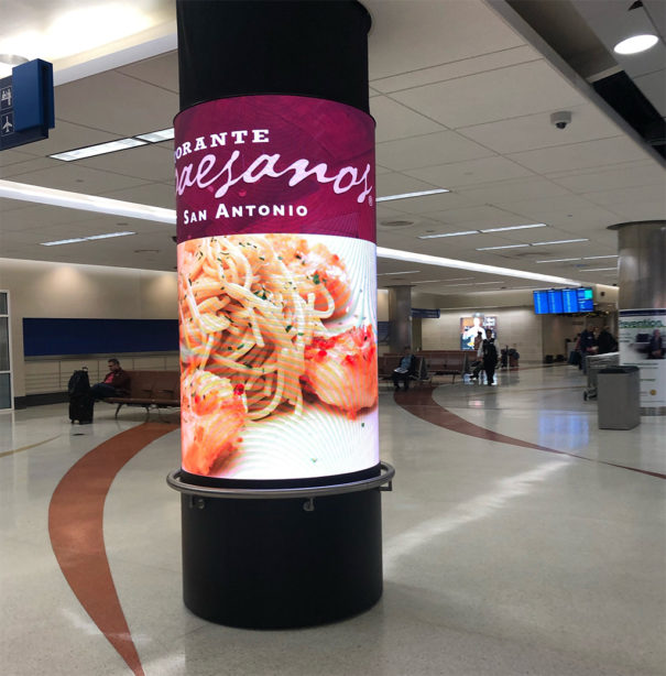 Nanolumens en aeropuerto San Antonio de Texas