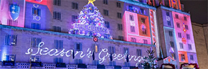 Hippotizer servers push the 'Christmas Carol'’ of The Queens Hotel